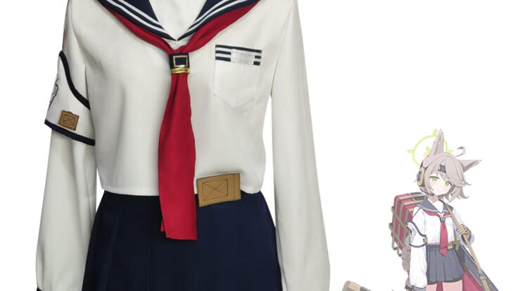 ブルーアーカイブ FOX小隊 FOX4 オトギ コスプレ衣装 セーラー服 制服