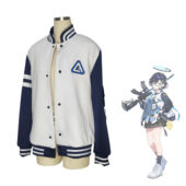 ブルーアーカイブ 各務チヒロ コスプレ衣装 7点セット(コート、カーディガ、インナー、スカート、ネクタイ、靴下、ウエストポーチ)(ゲーム• アニメコスプレ衣装でおすすめの商品)