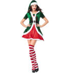 2023 クリスマス衣装 コスプレ テーマパーティー衣装 パフォーマンス 衣装 赤 緑 半袖 ワンピース