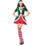 2023 クリスマス衣装 コスプレ テーマパーティー衣装 パフォーマンス 衣装 赤 緑 半袖 ワンピース サンタ衣装 0