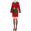 2023 クリスマス衣装 コスプレ 大人用 テーマパーティー衣装 赤 緑 エルフ パフォーマンス 衣装 サンタ衣装 1