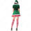 2023 クリスマス衣装 コスプレ テーマパーティー衣装 パフォーマンス 衣装 赤 緑 半袖 ワンピース サンタ衣装 3