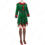 2023 クリスマス衣装 コスプレ 赤 緑 エルフ パフォーマンス 衣装 長袖 ワンピース サンタ衣装 1