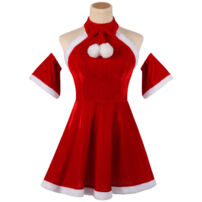 2023 クリスマス衣装 コスプレ テーマパーティー衣装 パフォーマンス 衣装 セクシー ワンピース(サンタ衣装)
