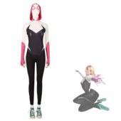 スパイダーマン:アクロス・ザ・スパイダーバース スパイダーグウェン コスプレ衣装(ゲーム• アニメコスプレ衣装でおすすめの商品)