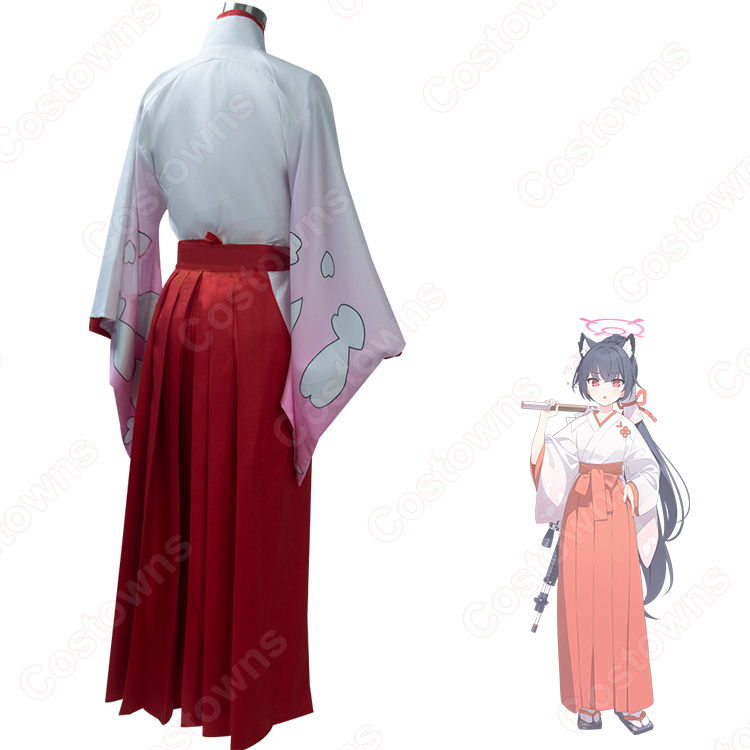 ブルアカ　黒見セリカ　正月　巫女　コスプレ ブルーアーカイブ 黒見セリカ コスプレ衣装 正月 巫女服 - Costowns