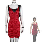 バイオハザード RE:2 エイダ・ウォン コスプレ衣装 赤いドレス