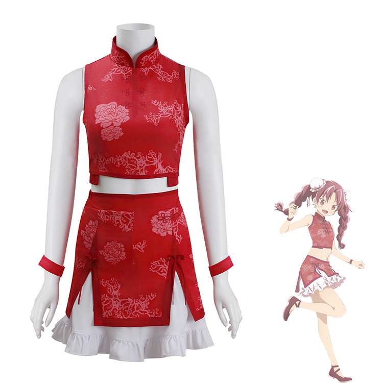 魔法少女まどか☆マギカ 佐倉杏子　コスプレ まどか☆マギカ 佐倉杏子 戦闘服コスプレSサイズ 武器付きフルセット