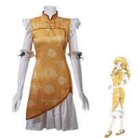 劇場版 魔法少女まどか☆マギカ[新編]叛逆の物語 チャイナガール 巴マミ コスプレ衣装 中華風 衣装(魔法少女まどか☆マギカ コスプレ衣装)