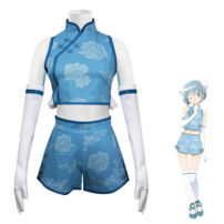 劇場版 魔法少女まどか☆マギカ[新編]叛逆の物語 チャイナガール 美樹さやか コスプレ衣装 中華風 衣装(魔法少女まどか☆マギカ コスプレ衣装)