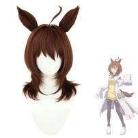 ウマ娘 プリティーダービー アグネスタキオン コスプレウィッグ(コスプレウィッグ)