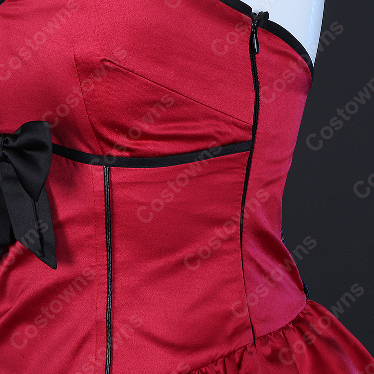 Fate/EXTRA CCC セイバー 深紅の現代衣装 コスプレ衣装 ワンピース