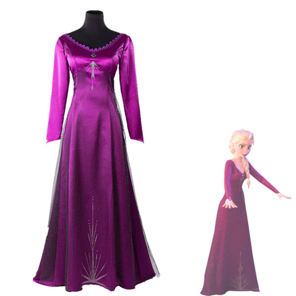 アナと雪の女王2 エルサ コスプレ衣装 ディズニープリンセス 大人用 ハロウィン 仮装 変装元の画像