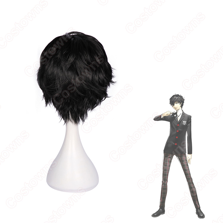 ペルソナ5 主人公(雨宮 蓮) 風 ウィッグ コスプレ キャラウィッグ 61+xbbjB8nL._AC_UL210_SR210,