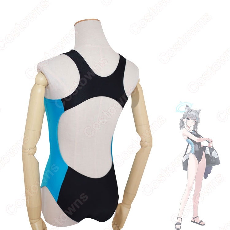 ブルーアーカイブ ブルアカ 砂狼シロコ 水着 コスプレ衣装 M 耳 新品未使用 ブルーアーカイブ 砂狼シロコ 水着 コスプレ衣装 - Costowns