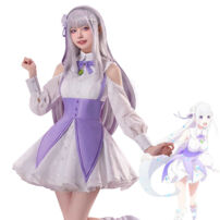 Re:ゼロから始める異世界生活 Memory Snow エミリア コスプレ衣装(Re:ゼロから始める異世界生活 コスプレ衣装)