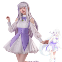 Re:ゼロから始める異世界生活 Memory Snow エミリア コスプレ衣装(202×202)