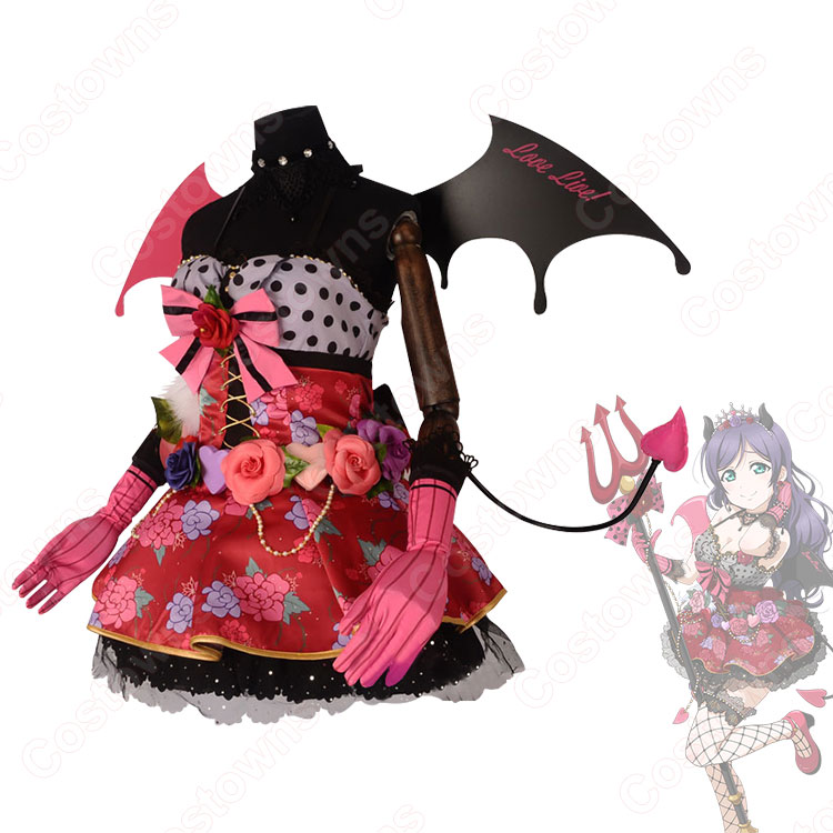 ラブライブ　東條希　コスプレ　小悪魔編　ウィッグ·靴付き　セット ラブライブ！スクフェス 小悪魔編 東條希 魂をいただいちゃう