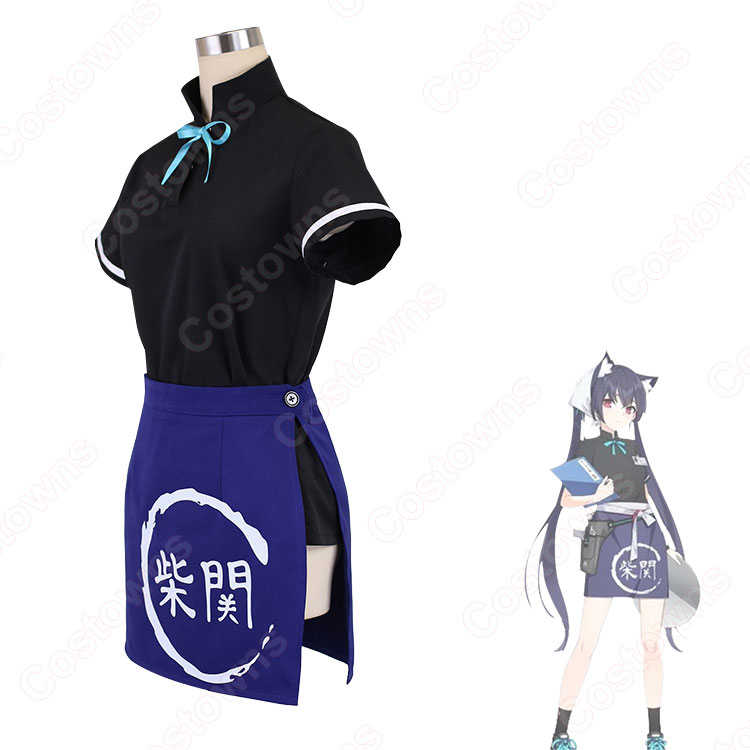 ブルーアーカイブ 黒見セリカ コスプレ衣装 柴関ラーメン 制服 バイト