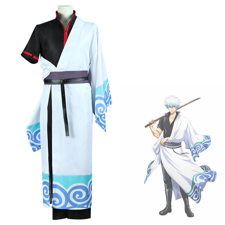 銀魂  坂田銀時 コスプレ フルセット 新品未使用 銀魂 フルセット アニメキャラクター完全再現 仮装