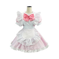 セガコラボカフェ マギアレコード 魔法少女まどか☆マギカ外伝 鹿目まどか メイド服 コスプレ衣装(魔法少女まどか☆マギカ コスプレ衣装)