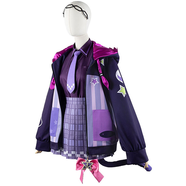 ホロライブ 紫咲シオン 新衣装 コスプレ 女性用Mサイズ 小物付き 07f60958eca74a749aa6a392872dea