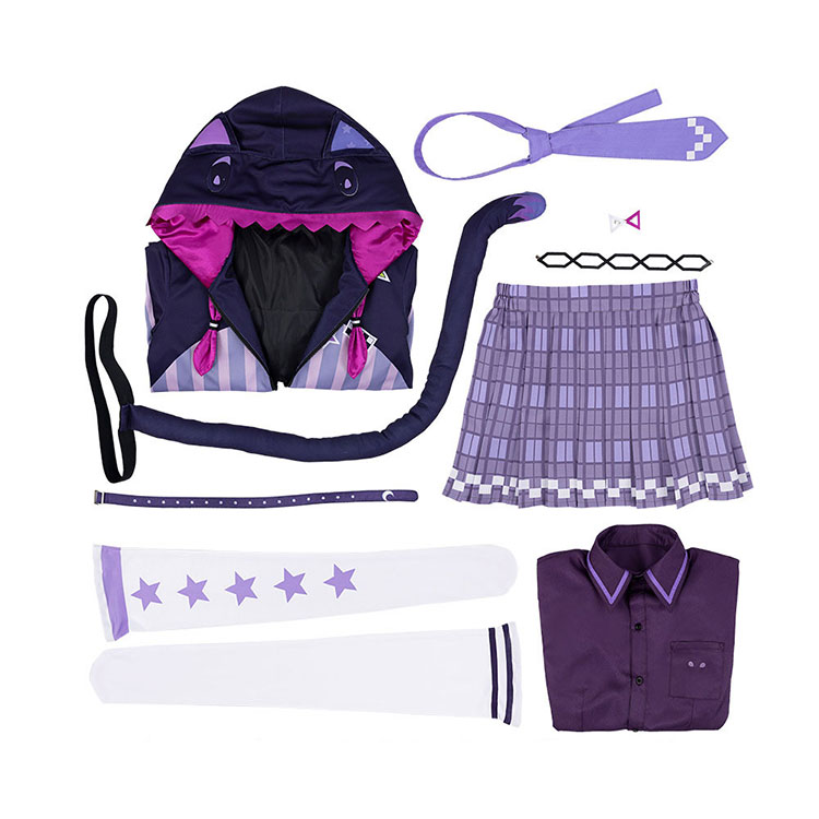 ホロライブ 紫咲シオン 新衣装 コスプレ 女性用Mサイズ 小物付き ホロライブ 紫咲シオン 新衣装 コスプレ 女性用Mサイズ 小物付き