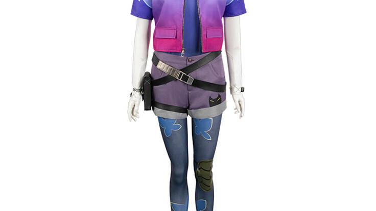 VALORANT クローヴ コスプレ衣装とウィッグとネイルチップのセット