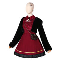 プロジェクトセカイ カラフルステージ！ feat. 初音ミク 小豆沢こはね 小悪魔系スイートチョコレート コスプレ衣装(プロジェクトセカイ カラフルステージ！ feat. 初音ミク コスプレ衣装)