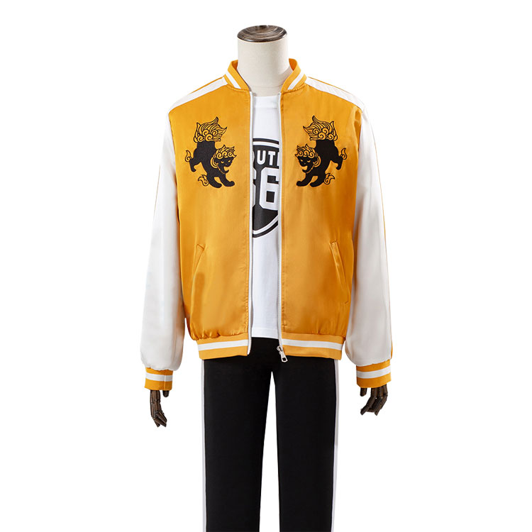 送料無料！！WIND BREAKER 獅子頭連 兎耳山丁子 コスプレ衣装 3点セット(スカジャン、Tシャツ、ズボン)