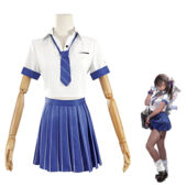 勝利の女神:NIKKE 黒ギャルJK ナガ コスプレ衣装(送料無料)