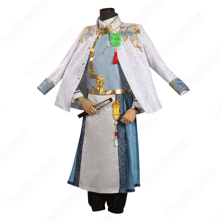 第五人格 IdentityⅤ 白黒無常 謝必安 東方の麒麟 コスプレ フルセット 21a29beb48db4ecca1dec0e39b64e3