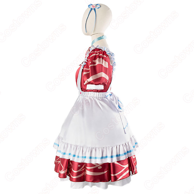 バーチャルYouTuber 赤見かるび コスプレ衣装 メイド服 - Costowns