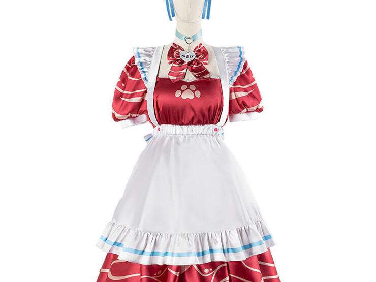 ちゃまる☺︎　はぴぬい　衣装　赤 はぴぬい 2024コン 赤チェック コスチューム 衣装 服 hi10 - d-cute