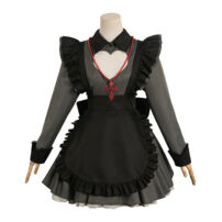 【推しの子】 星野ルビー 吸血鬼 コスプレ衣装 ハロウィン 真っ黒衣装 メイド服(推しの子 コスプレ衣装)