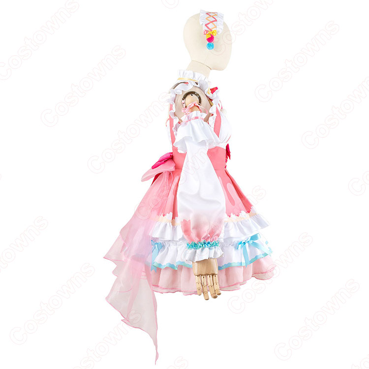 【mo】ホロライブ さくらみこ コスプレ衣装 お正月メイド ホロライブ さくらみこ コスプレ衣装 お正月メイド ウィッグ付き 靴付き