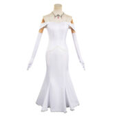 Re:ゼロから始める異世界生活 エミリア コスプレ衣装 白いワンピース(送料無料)