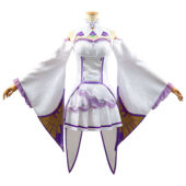 Re:ゼロから始める異世界生活 ヒロイン エミリア コスプレ衣装(送料無料)