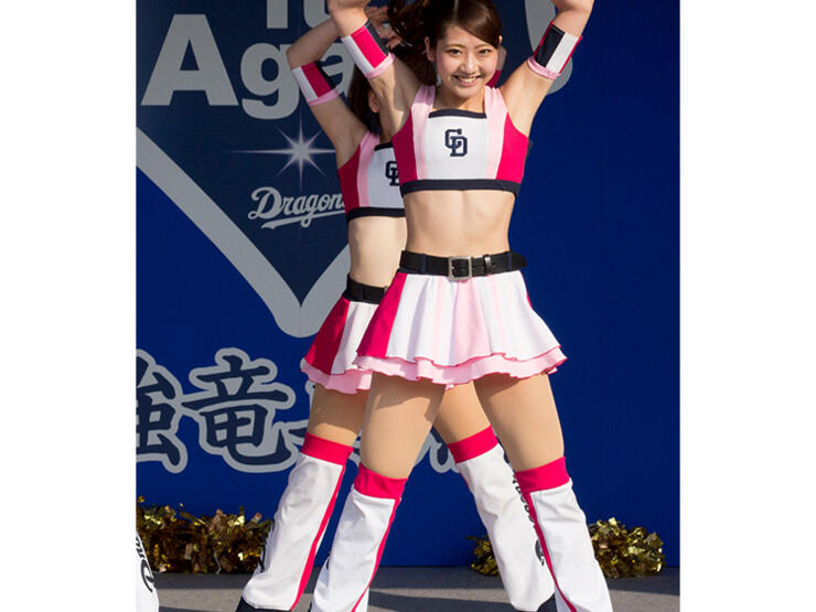 チアドラゴンズ2014 コスプレ衣装 チアリーディング ダンス服 プロ野球チア衣装 チアガール ユニホーム - Costowns