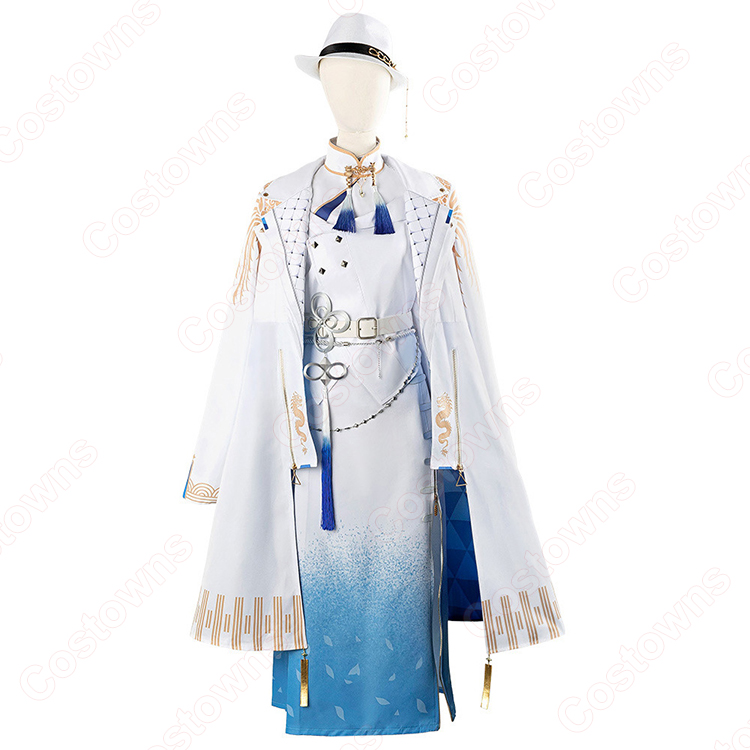 Vtuber ホロライブ 星街すいせい 東洋風スーツ衣装 コスプレ衣装 白