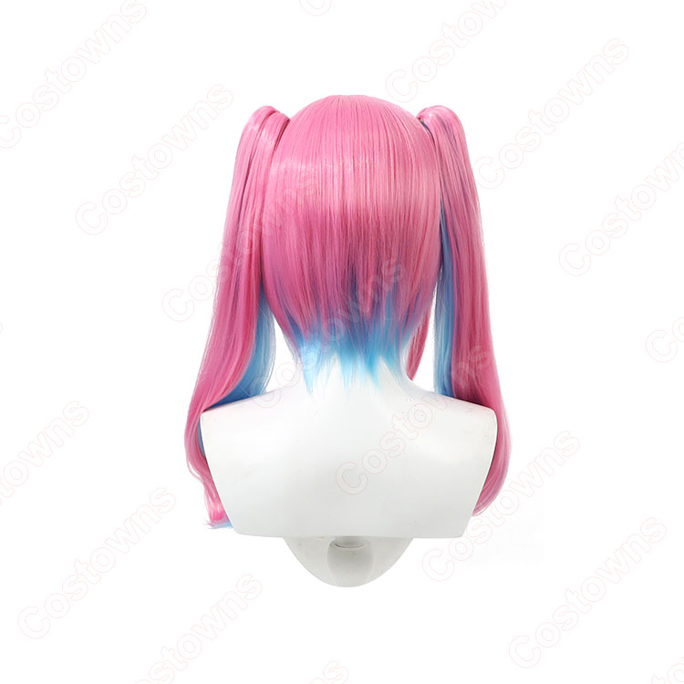 VTuber ホロライブ 湊あくあ ピンクメイド コスプレウィッグ - Costowns