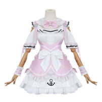 VTuber ホロライブ 湊あくあ ピンクメイド コスプレ衣装(ホロライブ（hololive） コスプレ衣装)