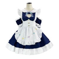 可愛い メイド服 コスプレ ハート型の胸空き セクシー 衣装セット(202×202)