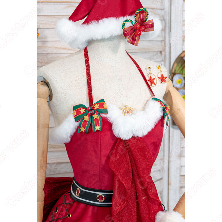 勝利の女神:NIKKE エマ ダーリンレッド コスプレ衣装 クリスマス衣装