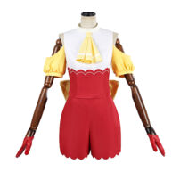 【推しの子】 MEMちょ コスプレ衣装 （ショートパンツ、トップス、髪飾り、手袋、背部蝶結び）(推しの子 コスプレ衣装)