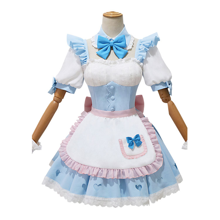 送料無料！！Re:ゼロから始める異世界生活 夢かわメイド レム コスプレ衣装
