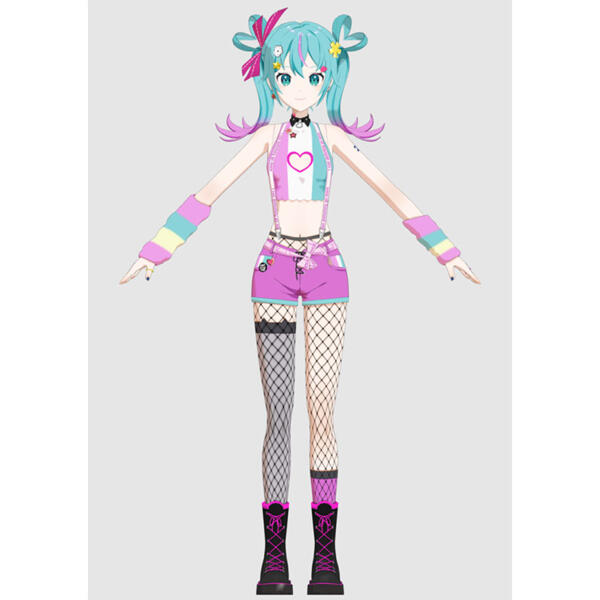 初音ミク ライトネス あいたい星人 コスプレ衣装 オーダメイド可元の画像