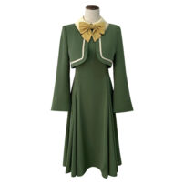 新世紀エヴァンゲリオン 惣流・アスカ・ラングレー コスプレ衣装 3点セット(コート、ワンピース、靴下)(新世紀エヴァンゲリオン コスプレ衣装)