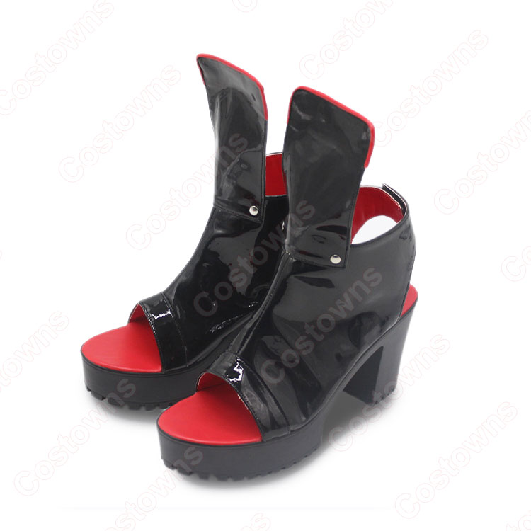 勝利の女神:NIKKE 紅蓮：ブラックシャドウ コスプレ靴 - Costowns