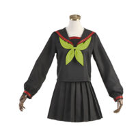 鬼滅の刃 キメツ学園 竈門禰豆子 コスプレ衣装 制服 セーラー服(鬼滅の刃 コスプレ衣装)